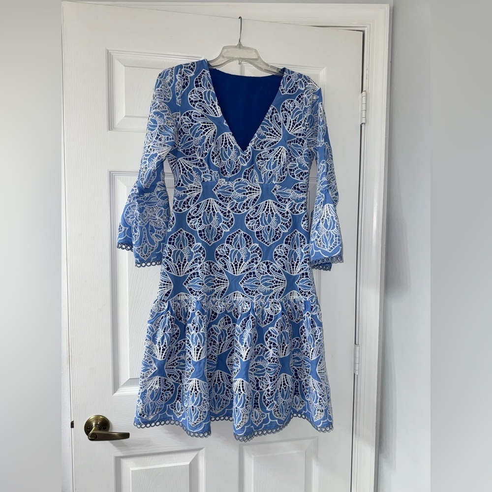 Gorgeous Blue Lace Boston Proper Dress! - Picture 4 of 6